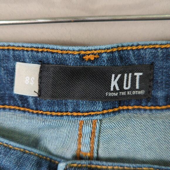 Kut From the Kloth Jeans Womens 8 Short Blue Karen Baby Bootcut Stretch - Picture 2 of 8